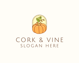 Pumpkin Vegetable Harvest logo design