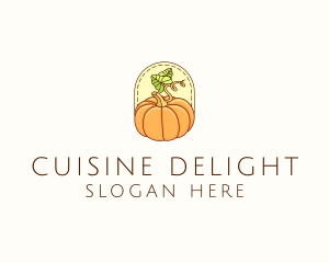 Pumpkin Vegetable Harvest logo design