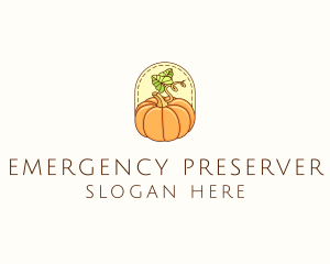 Pumpkin Vegetable Harvest logo design