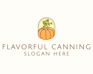 Pumpkin Vegetable Harvest logo design