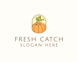 Pumpkin Vegetable Harvest logo design