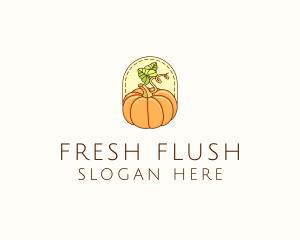 Pumpkin Vegetable Harvest logo design