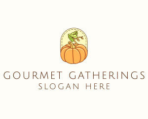 Pumpkin Vegetable Harvest logo design