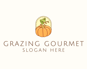 Pumpkin Vegetable Harvest logo design