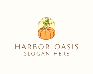 Pumpkin Vegetable Harvest logo design