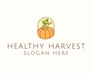 Pumpkin Vegetable Harvest logo design