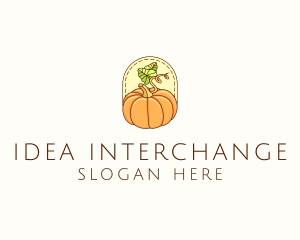 Pumpkin Vegetable Harvest logo design