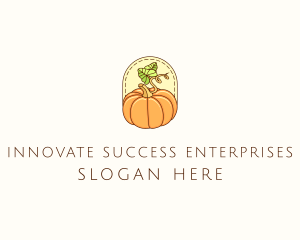 Pumpkin Vegetable Harvest logo design