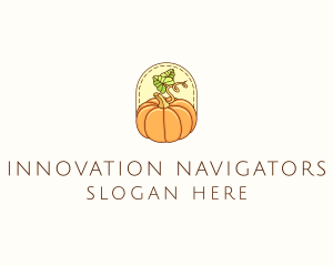 Pumpkin Vegetable Harvest logo design