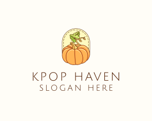 Pumpkin Vegetable Harvest logo design