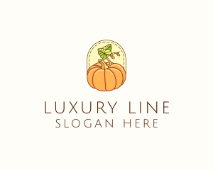 Pumpkin Vegetable Harvest logo design