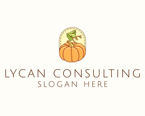 Pumpkin Vegetable Harvest logo design