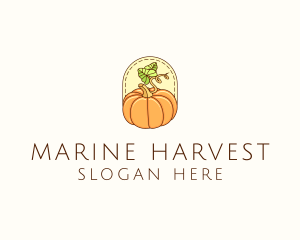 Pumpkin Vegetable Harvest logo design