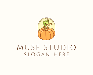 Pumpkin Vegetable Harvest logo design