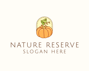 Pumpkin Vegetable Harvest logo design