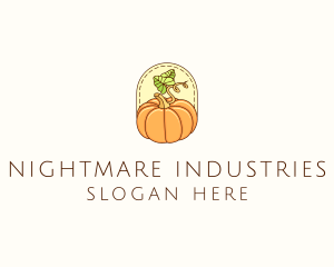 Pumpkin Vegetable Harvest logo design