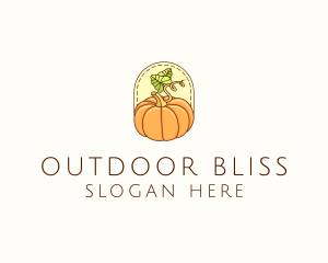 Pumpkin Vegetable Harvest logo design