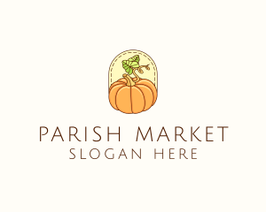 Pumpkin Vegetable Harvest logo design