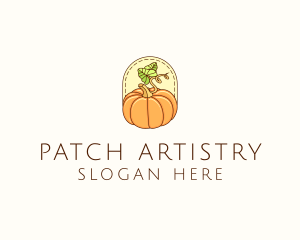 Pumpkin Vegetable Harvest logo design