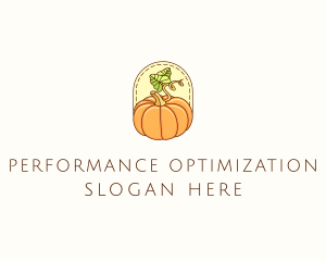 Pumpkin Vegetable Harvest logo design