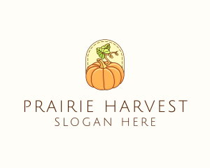 Pumpkin Vegetable Harvest logo design