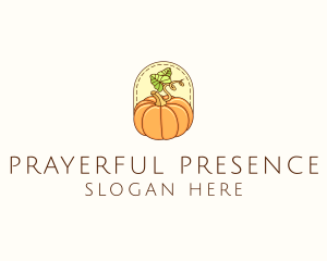 Pumpkin Vegetable Harvest logo design