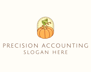 Pumpkin Vegetable Harvest logo design