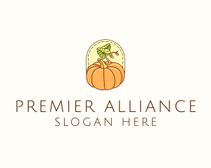 Pumpkin Vegetable Harvest logo design