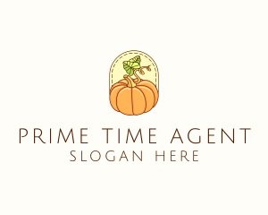 Pumpkin Vegetable Harvest logo design