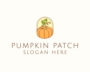 Pumpkin Vegetable Harvest logo design