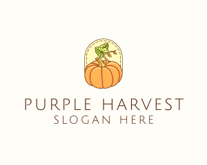 Pumpkin Vegetable Harvest logo design