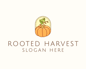 Pumpkin Vegetable Harvest logo design