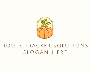 Pumpkin Vegetable Harvest logo design