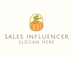 Pumpkin Vegetable Harvest logo design