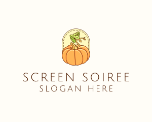 Pumpkin Vegetable Harvest logo design