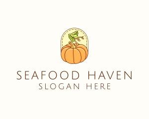 Pumpkin Vegetable Harvest logo design