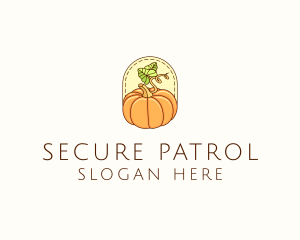 Pumpkin Vegetable Harvest logo design