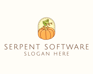 Pumpkin Vegetable Harvest logo design