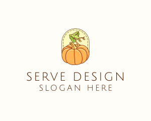 Pumpkin Vegetable Harvest logo design