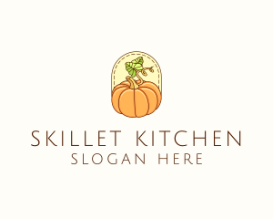 Pumpkin Vegetable Harvest logo design