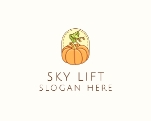 Pumpkin Vegetable Harvest logo design