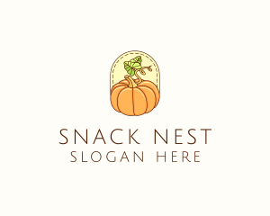 Pumpkin Vegetable Harvest logo design