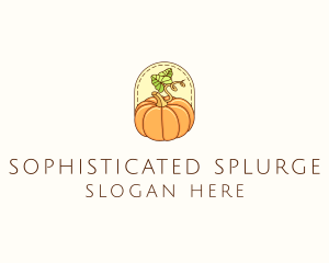 Pumpkin Vegetable Harvest logo design