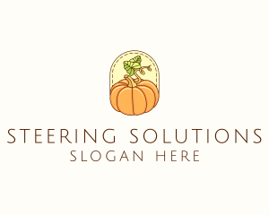 Pumpkin Vegetable Harvest logo design