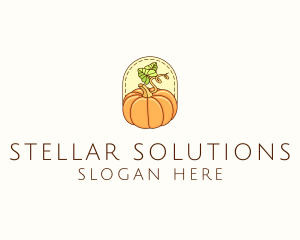 Pumpkin Vegetable Harvest logo design