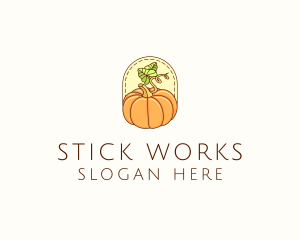 Pumpkin Vegetable Harvest logo design