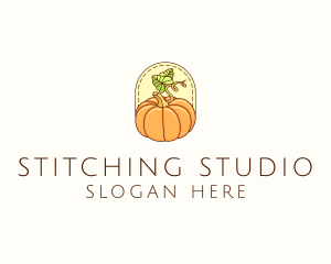 Pumpkin Vegetable Harvest logo design