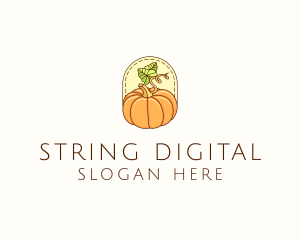 Pumpkin Vegetable Harvest logo design