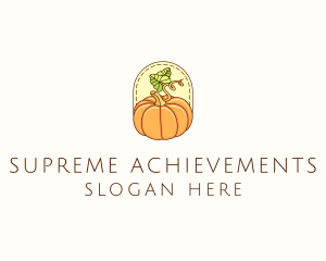 Pumpkin Vegetable Harvest logo design