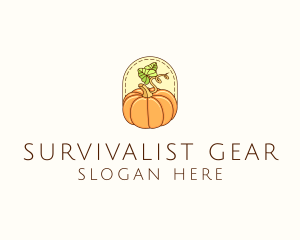 Pumpkin Vegetable Harvest logo design